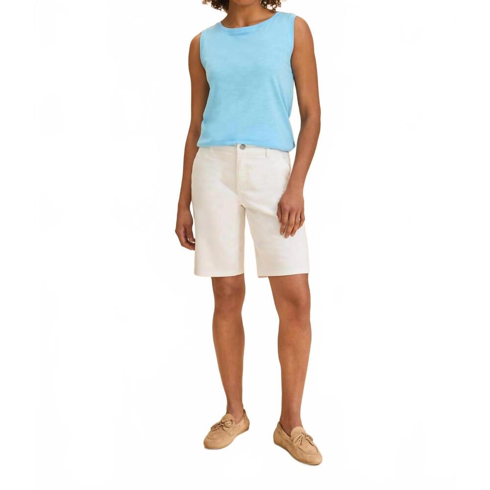 NEW FDJ olivia bermuda shorts in white